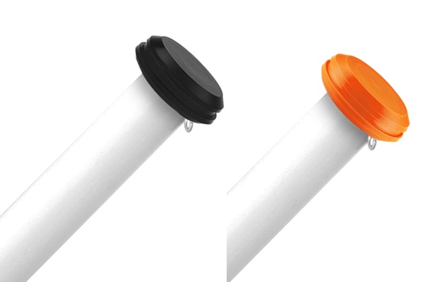 Vlaggenstok aluminium - 30 mm - wit - 200 cm
